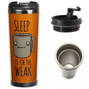 Flask in a thermal mug