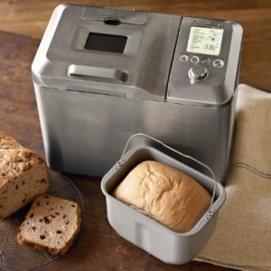 Bread machine with bread