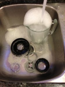 Washing the blender