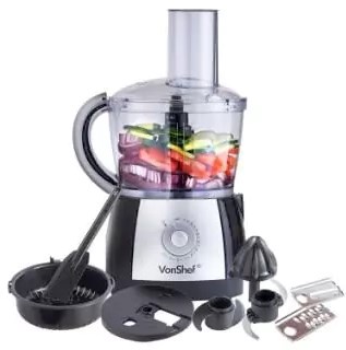 Disassembled food processor