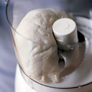Dough in a food processor