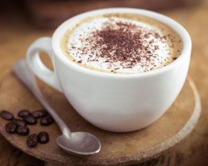 Cappuccino with cinnamon