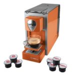 Capsule coffee machine and capsules