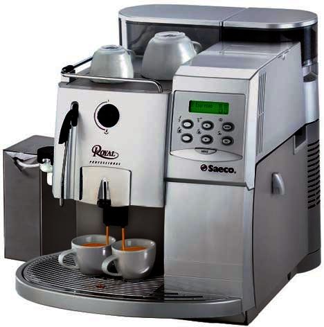 Gray coffee machine