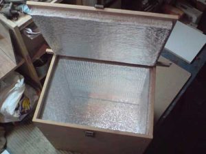 Refrigerator from a box