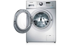 Gray washing machine