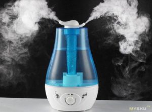 Humidifier with water