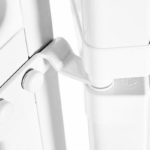 Refrigerator door fastening