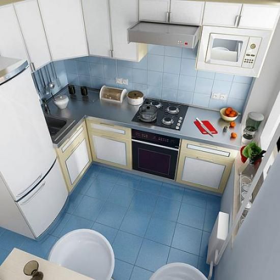 How to place a refrigerator in a small kitchen