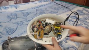 Disassembled humidifier