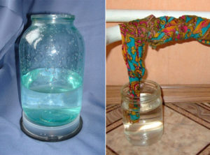 Homemade battery-powered humidifier