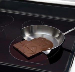 The chocolate melted only on the dishes