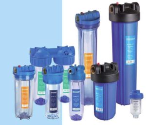Flow type water filters