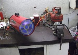 DIY gas heater