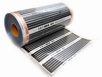 Infrared heater based on laminated plastic