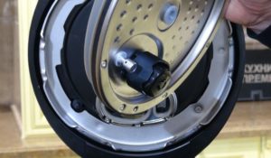 Detail of a multicooker.