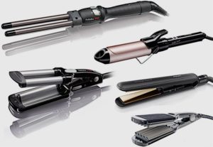 What kind of curling irons are there?