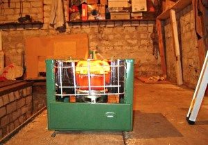 Heat output of garage heater