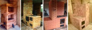 Brick stove laying
