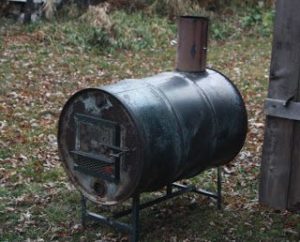 Boiler from a barrel
