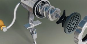 Why did the meat grinder turn dark?