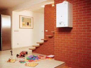 Wall-mounted gas boiler
