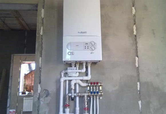 Boiler piping with polypropylene