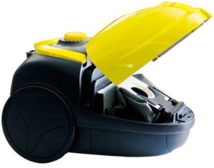 Cleaning a vacuum cleaner from mercury 