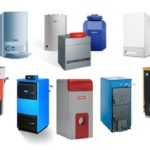 Variety of gas boilers.