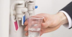 Cooling water in a cooler