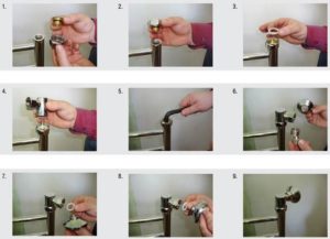 The procedure for attaching a water heated towel rail to the bathroom wall