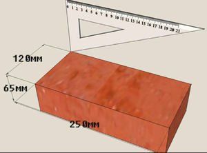 Kiln brick size