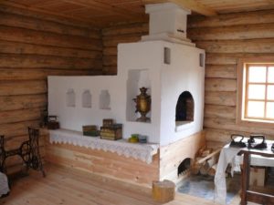 Russian stove.
