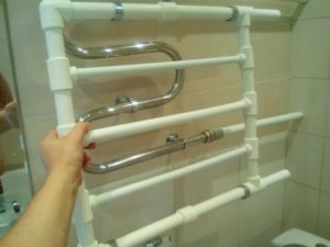 Assembling a polypropylene heated towel rail 