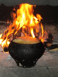 Cabbage soup from the oven.