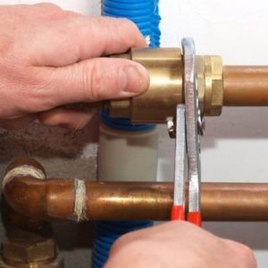 Fixing leaks in a gas heating boiler