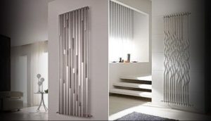 Vertical heated towel rail