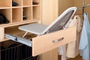 Built-in ironing board