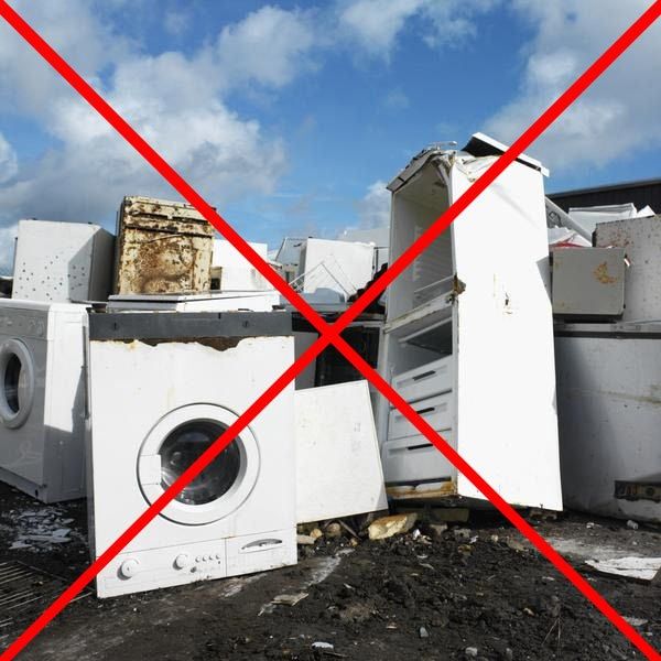 Ban on the removal of old equipment to landfills