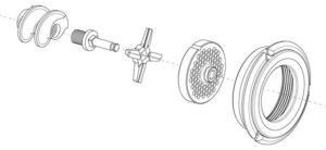 Meat grinder assembly model - 2