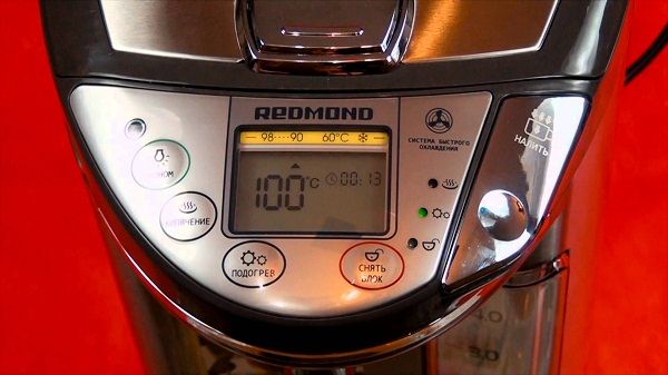 Thermopot control panel