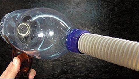 Propeller inside the bottle