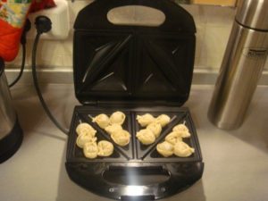Prepare in a sandwich maker