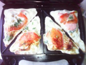 Prepare in a sandwich maker