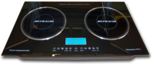 two-burner induction hob
