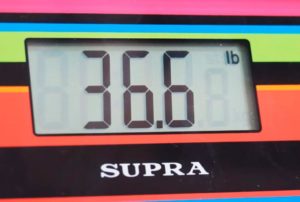 electronic scales show incorrect weight