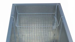 Baskets in chest freezer