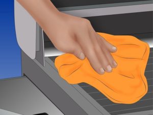 wash the electric grill