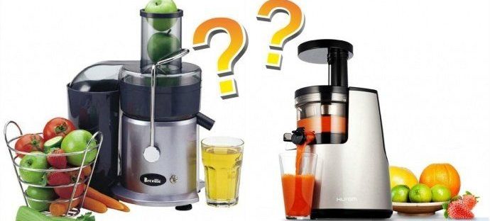 Differences between a screw juicer and a centrifugal juicer