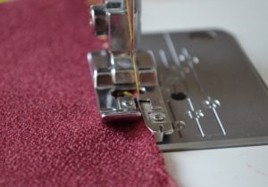 Overlock on a sewing machine